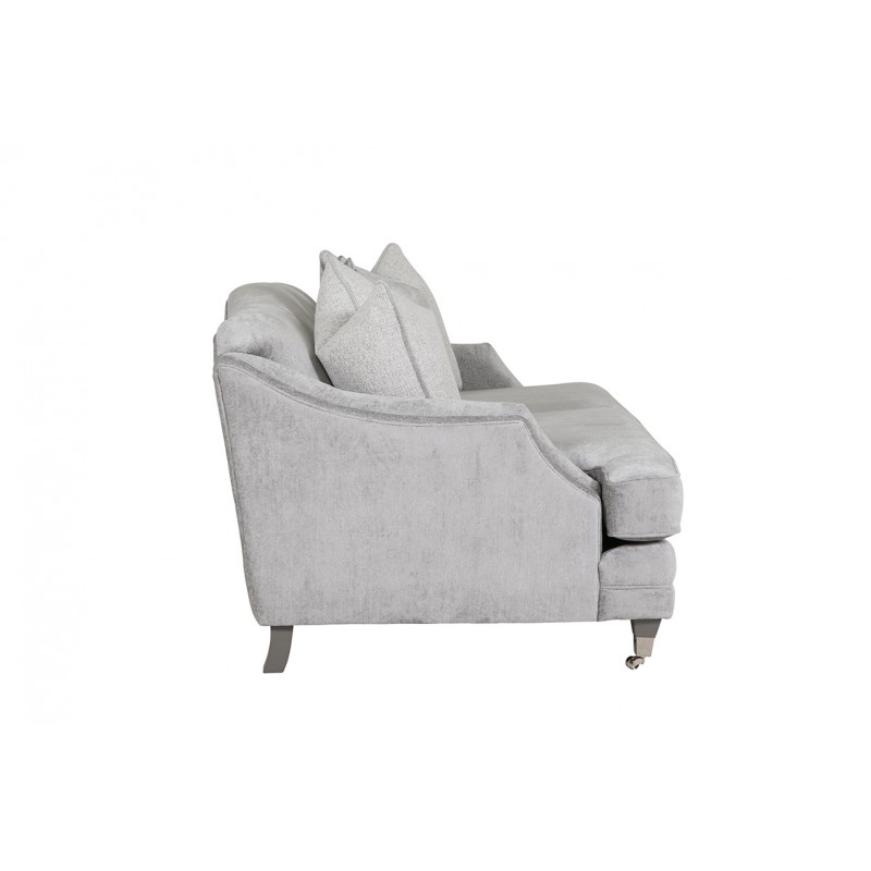 VL Belvedere 2 Seater Sofa Silver